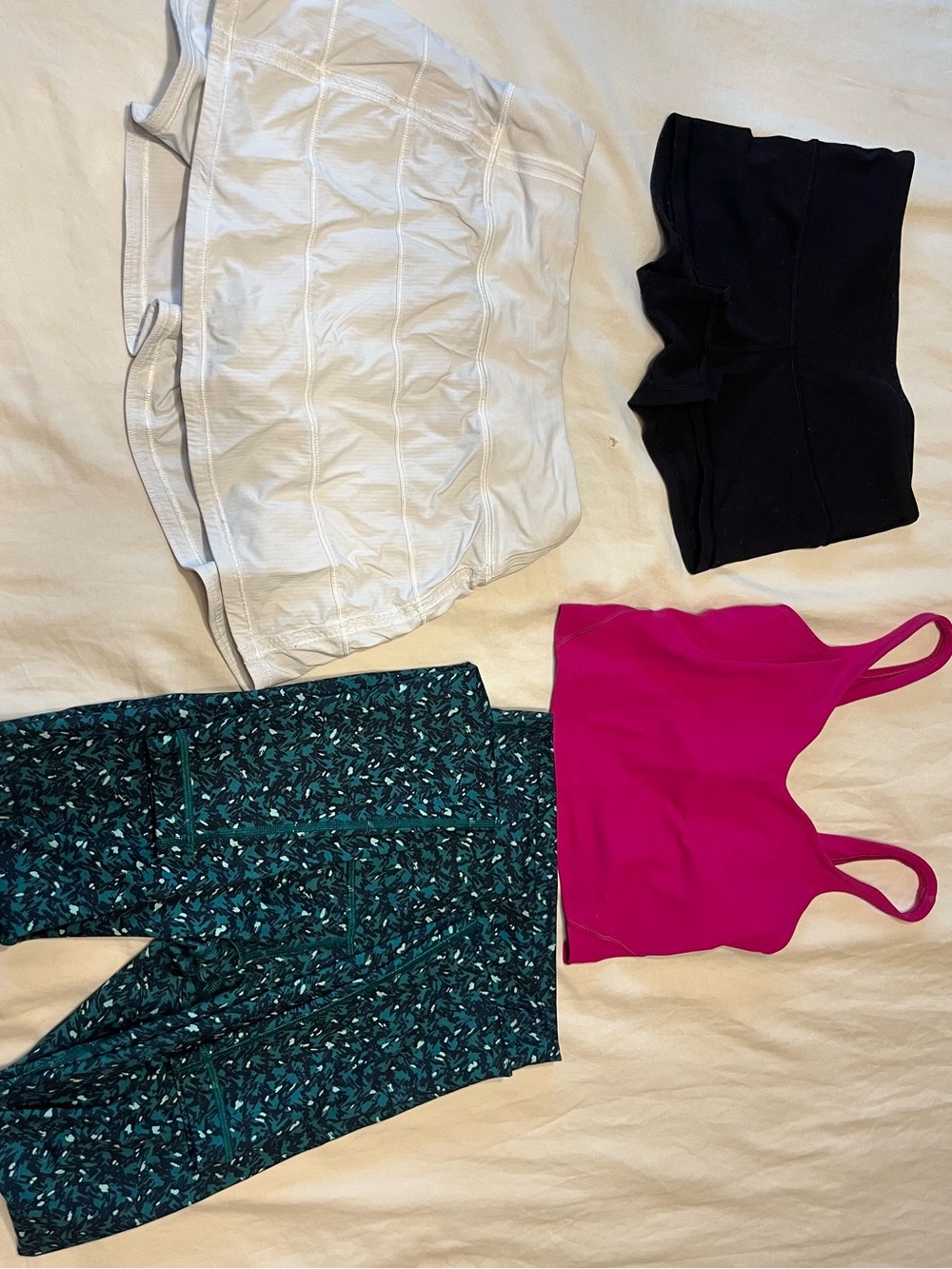 lululemon athletica Girls' Bright Pink Sports Crop Top